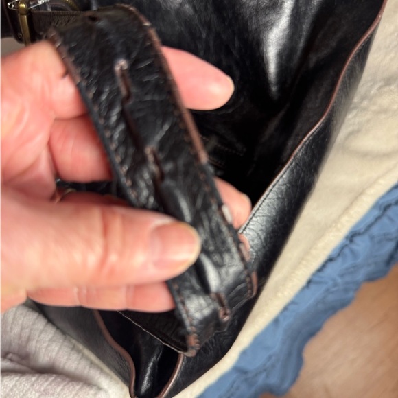 Hobo Marley Black Leather Shoulder Bag Adjustable Strap - Picture 16 of 16